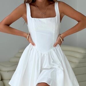 Princess Polly Straplie Mini Dress White